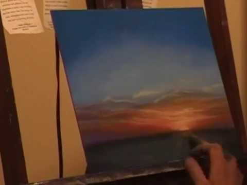 Painting with Pastels demonstration. "First Dawn #3"