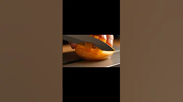 ASMR Macro 4k Cutting Sugar Glass Mango ASMR 