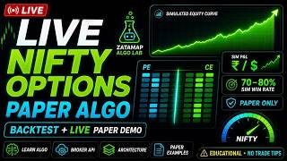 LIVE NIFTY Options Paper Algo | Learn Algo, Broker API & Architecture