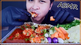 ASMR Mukbang | ยำปูไข่ดอง ไข่เยิ้มๆ Pickled Crab Eggs | TAE ASMR