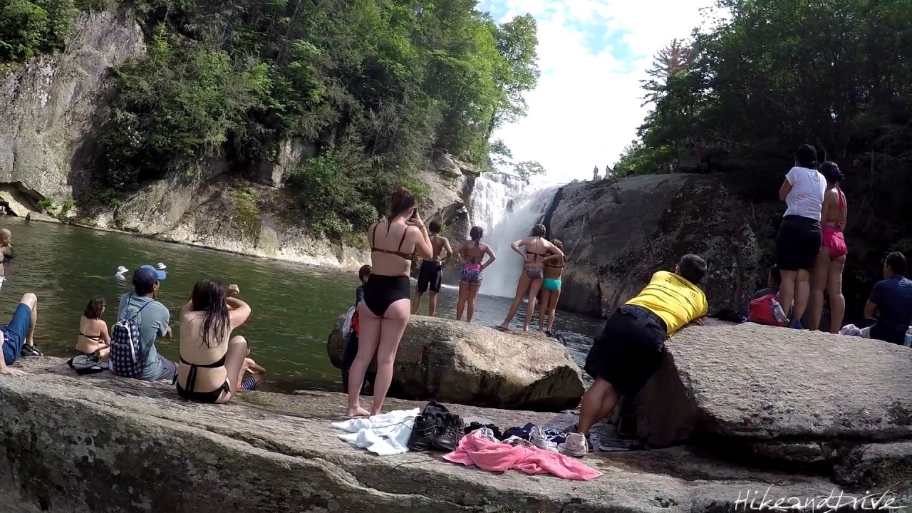 Idiot slips trying to jump from Elk River Falls