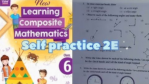 New learning composite mathematics class6 selfpractice2E | schand math class6 chapter2 solution #S18