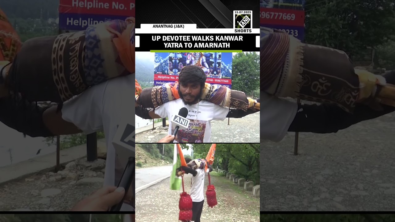Kanwar Yatra 2025: UP devotee Harnam Prashad, walks Kanwar Yatra to Amarnath