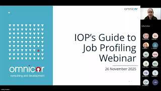 Webinar  IOP Intern’s Guide to Job Profiling  Session 1 | Omnicor