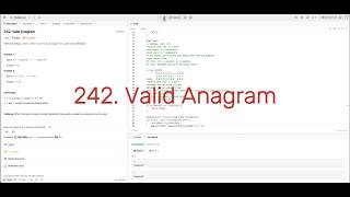 Valid Anagram - Leetcode 242 - Java