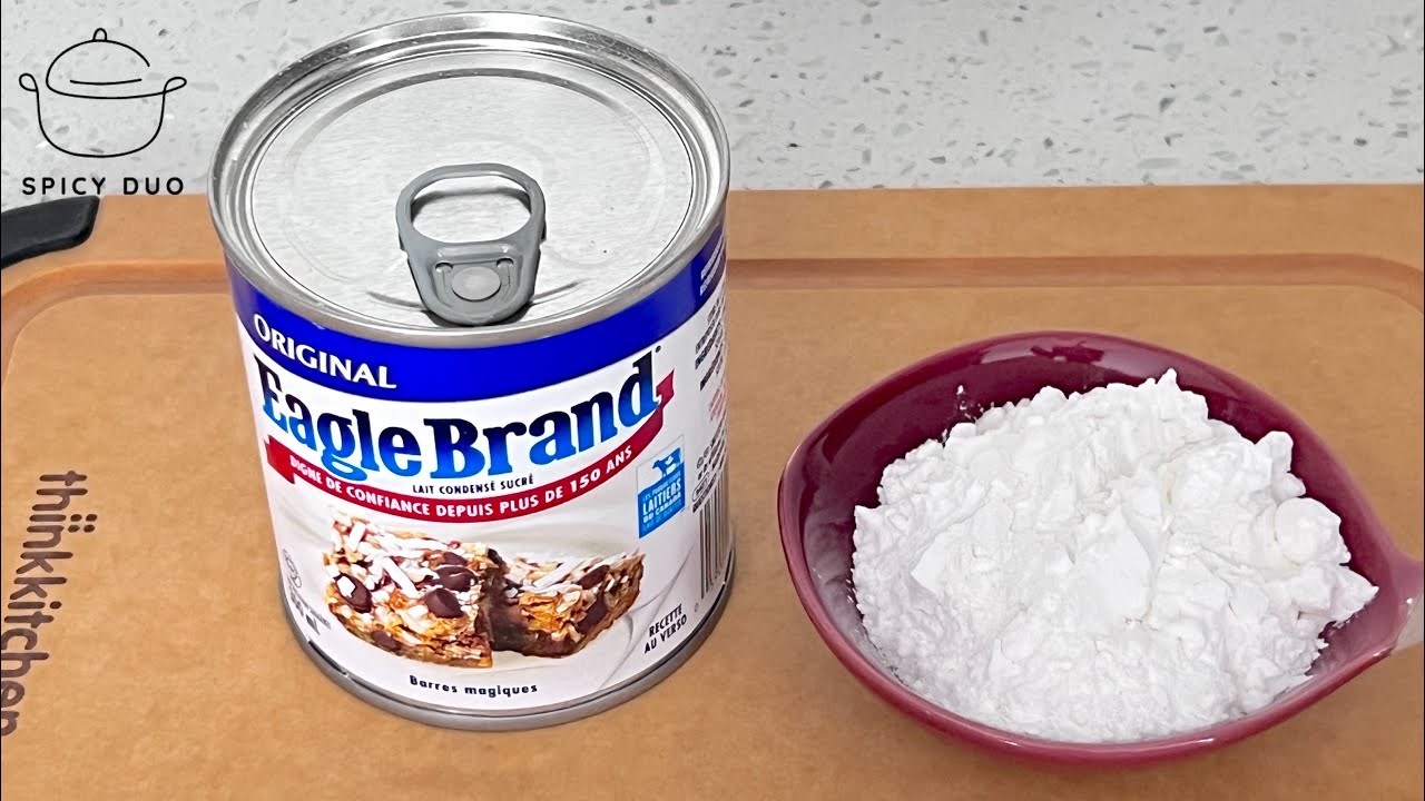 3 Ingredients Cookies Mix Condensed Milk With Cornstarch for Amazing