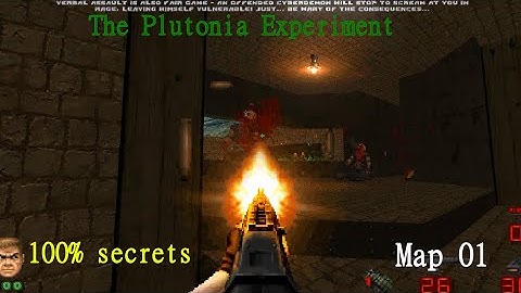 Brutal Doom v22 Test 7a | The Plutonia Experiment | Map 01 Gameplay [100% secrets]