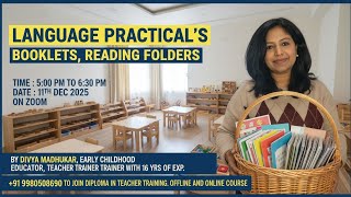 IMTTI - Language - Booklets , Reading Folders | Teacher training | Divya Madhukar