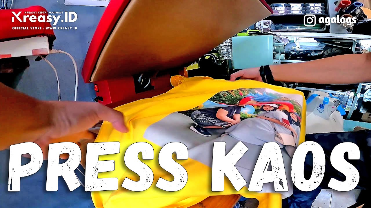 Cara Press Kaos Sablon DTF