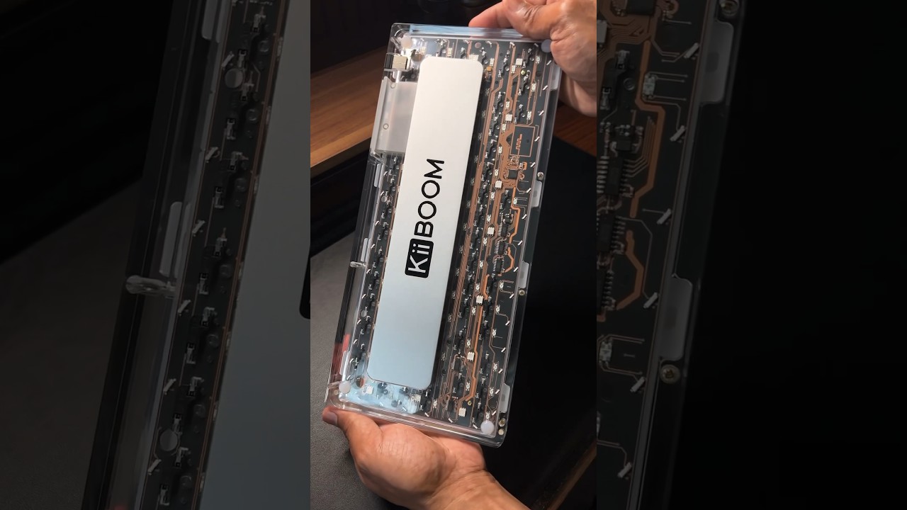 KiiBoom Phantom 81 Crystal Clear Mechanical Keyboard with amazing RGB 