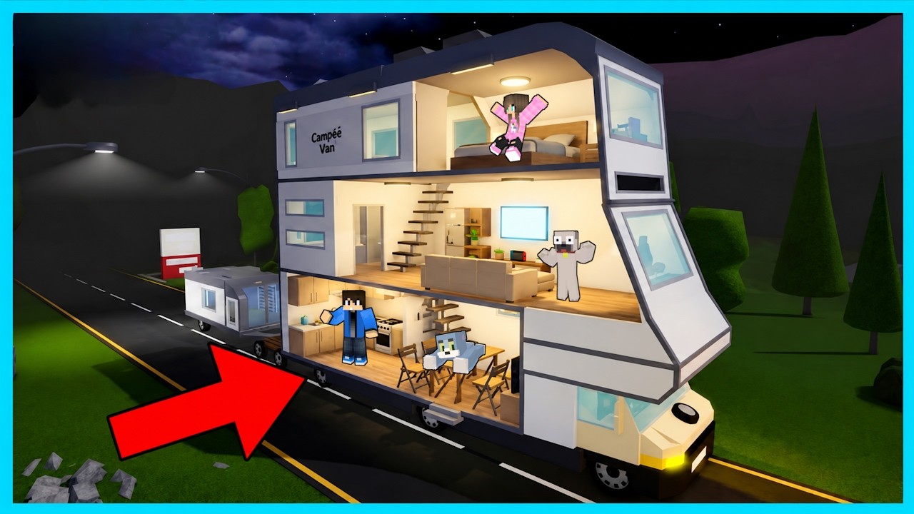 100 NAPIG EGY LAKÓKOCSIBAN ÉLTÜNK AZ ERDŐBEN A ROBLOXBAN!