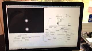 Max/MSP sound controlled by double pendulum.