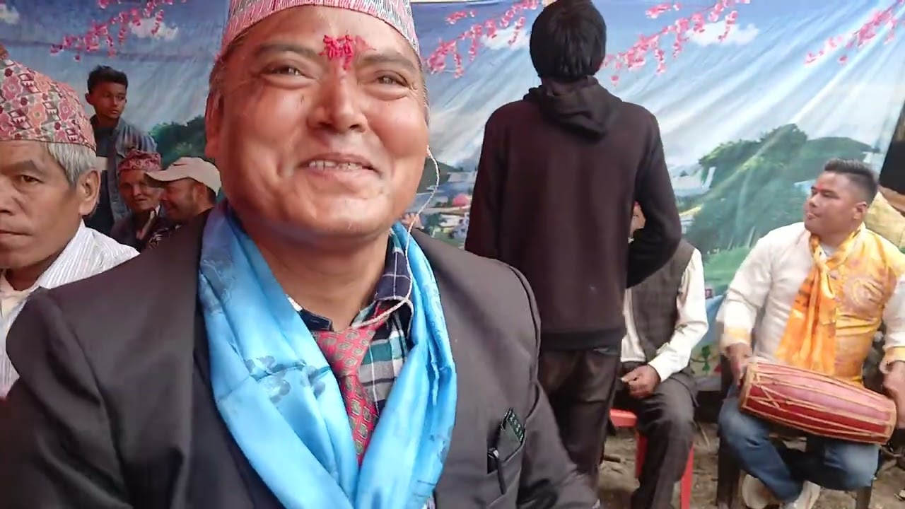 🌺 traditional lok baja madal and  lok kathe song with dance by Nuwakote shyam kshitize ,all see .🌺