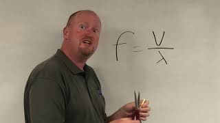 Demonstrating the relationship between wavelength and frequency