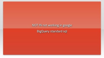NOT IN not working in google BigQuery standard sql