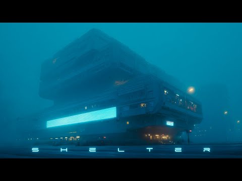 SHELTER: Blade Runner Ambience | Frosty Cyberpunk Ambient Music | Peaceful Focus & Sleep Ambient