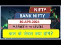 Nifty Prediction and Bank Nifty Analysis for Tuesday | 30 April 24 | #banknifty #nifty