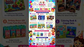 Make every birthday extra speci with Bhavya Kiddos! 🎉🎈#BhavyaKiddos #BirthdayReturnGift