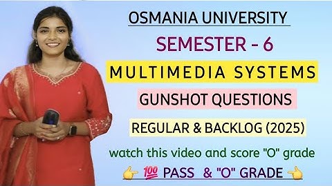 MULTIMEDIA SYSTEMS || IMPORTANT QUESTIONS || B.COM || O.U || 2025 💯 PASS SEM-6‎⁨ @shivanipallela⁩ 