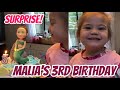 MALIA O’BRIAN SIMPLE 3RD BIRTHDAY CELEBRATION AT HOME 😍 ANG GANDA NI TISAY PARANG SI MAMA POKWANG