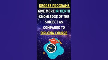 Degree VS Diploma #difference #shorts