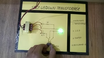 Step up transformer working model