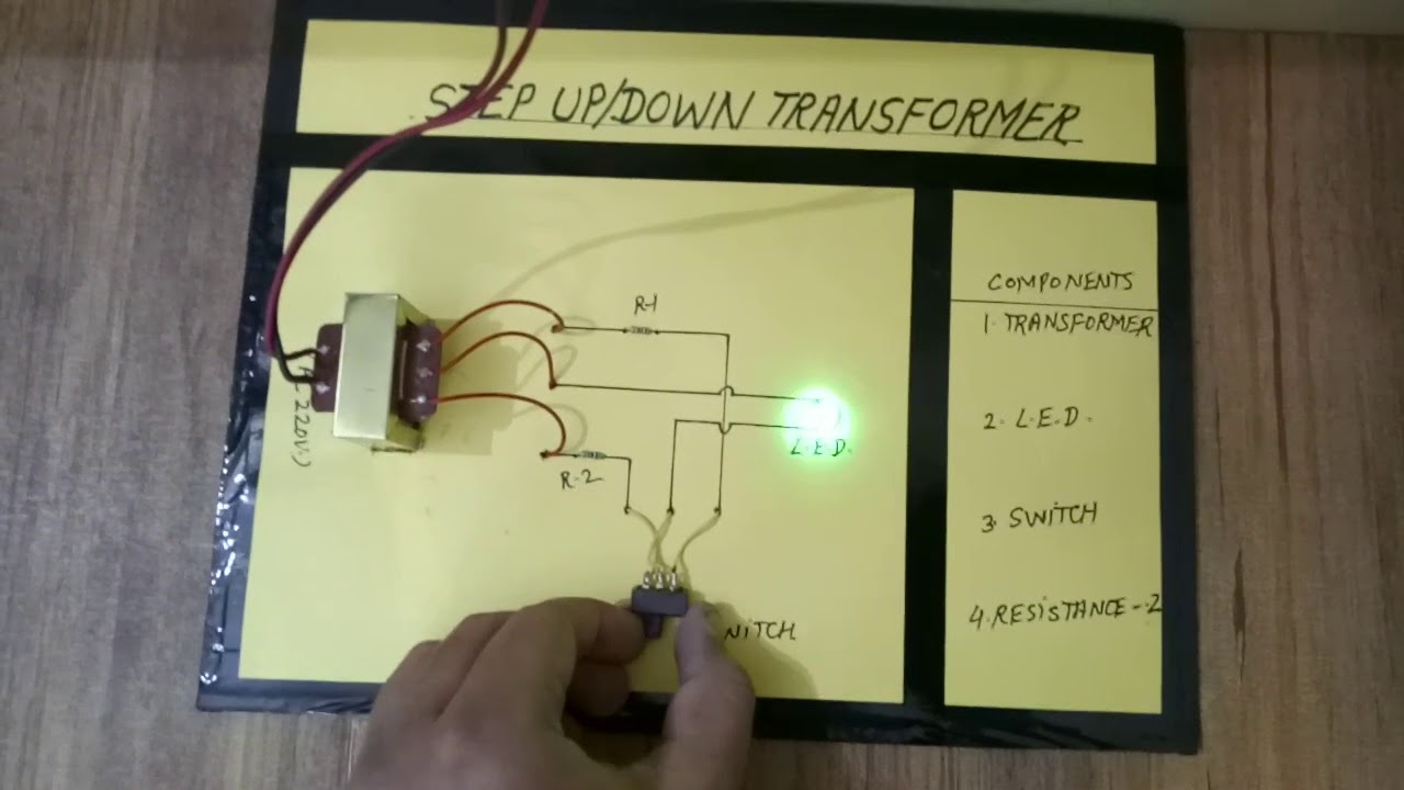 Step up transformer working model - YouTube