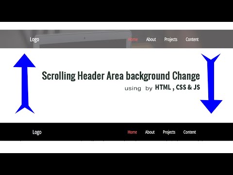 Scrolling header area background change || Programmer Shipon