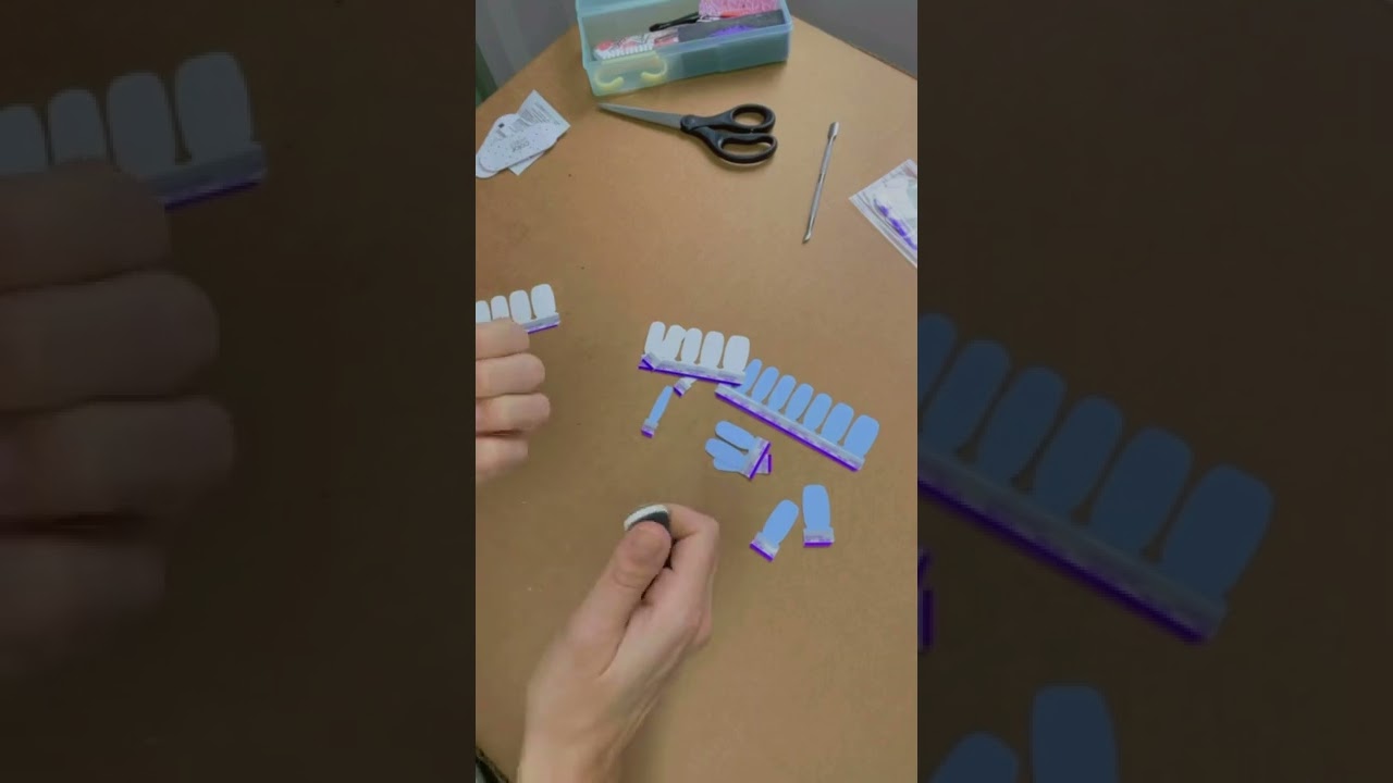 Color Street nail strip application YouTube