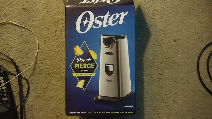 OSTER Electric Can Opener White Model 3125 Tall Upright