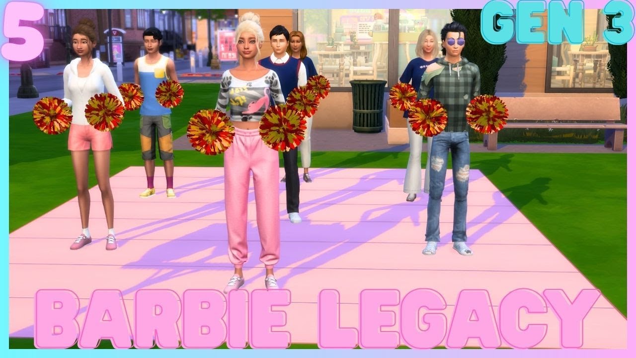 Испытание «Наследие Барби» в Sims 4! 3-е поколение, 5-й эпизод: Сможет ли она стать чирлидершей?