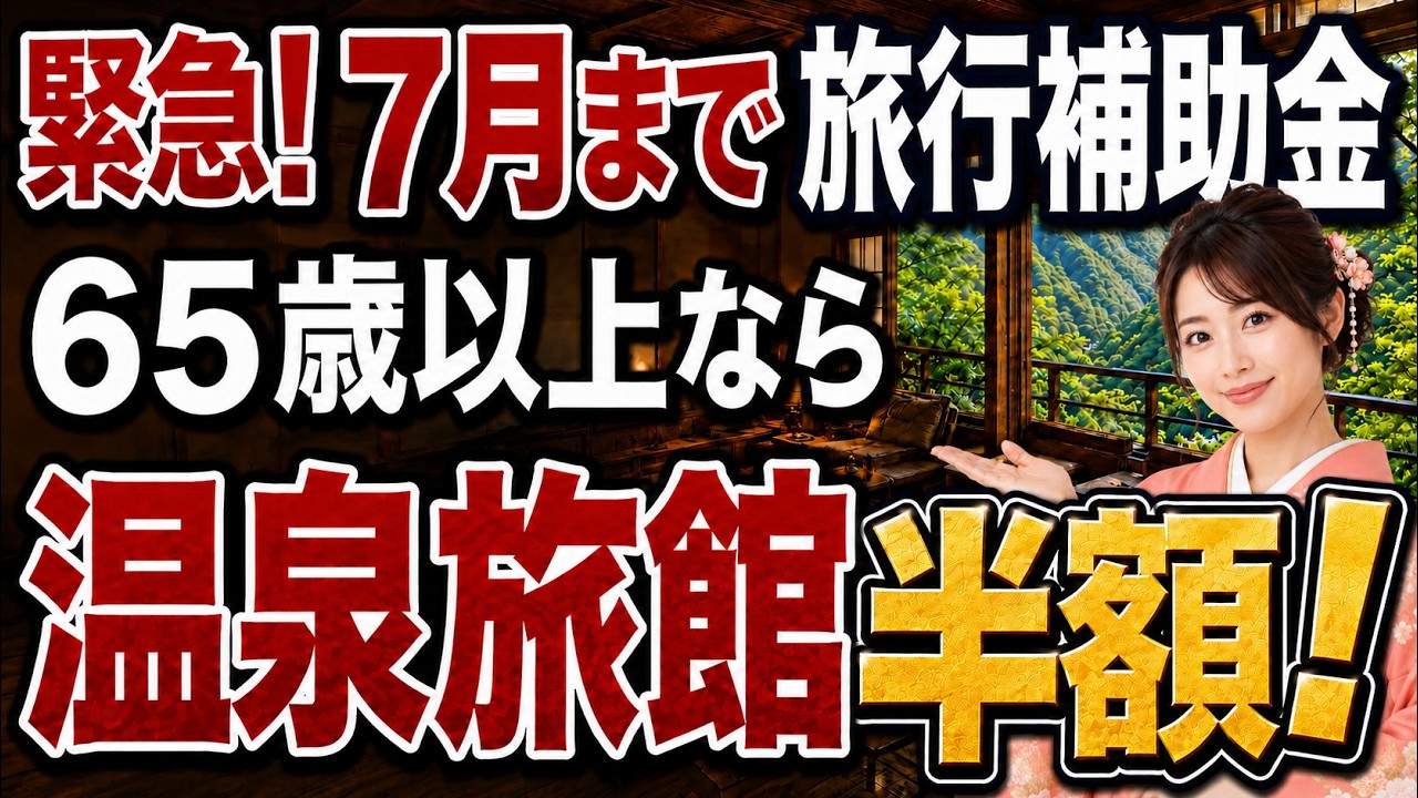 【65歳以上】夏の旅行代半額！2026年夏・超お得な旅行補助金＆シニア割