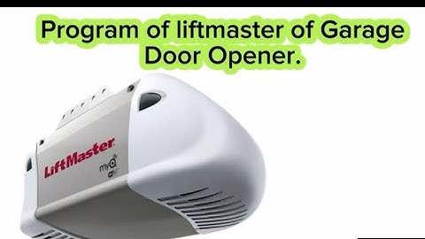 How to Program a LiftMaster Garage Door Opener | Step-by-Step Guide | Like 👍