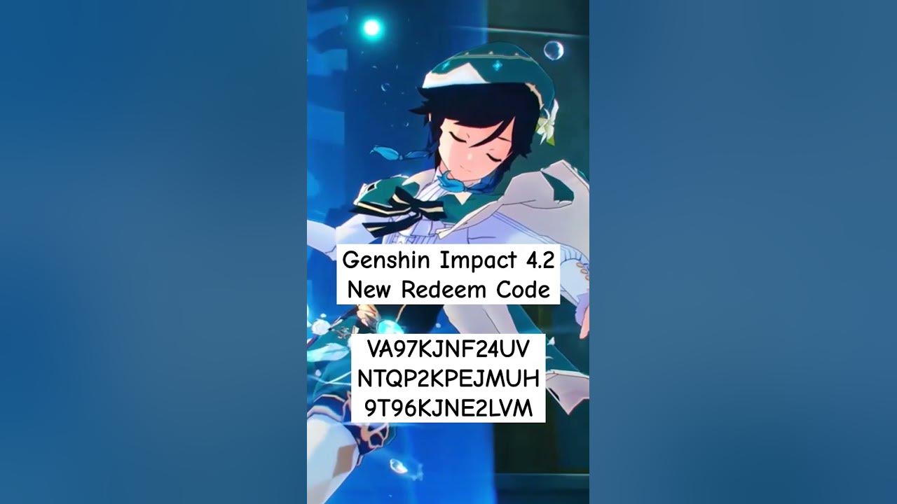 New Redeem code Genshin 4.2!! #genshinimpact #redeemcode 