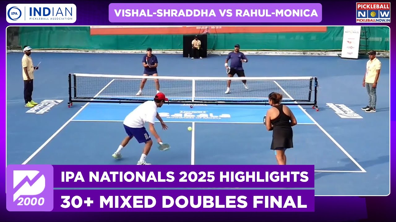 IPA Nationals 2025 Highlights: Vishal-Shraddha vs Rahul-Monica | 30+ Mixed Doubles Final | PWR 2000