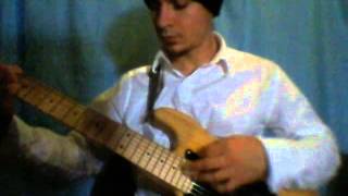 screwing around in open c with 7 string low g.