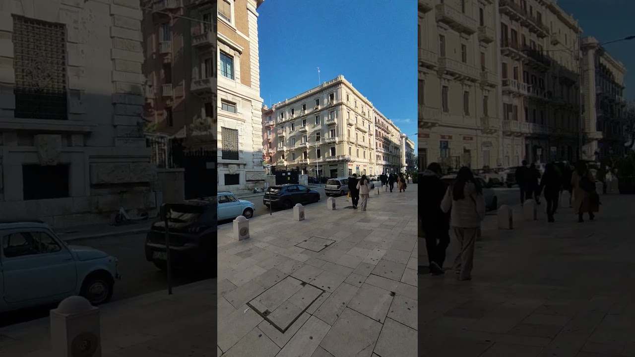 beautiful street from Bari Italy Puglia I অনেক ভালো লাগে সব কিছু