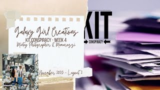 Scrapbooking Process Video: Lights, Camera Action! (Kit Conspiracy  - Week 4, Layout 2)