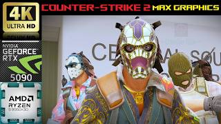 [4K] Counter Strike 2 - Nvidia RTX 5090 AMD Ryzen 9950x3D - Max Graphics - Live Benchmarks