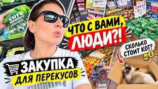 США Влог Что с вами, люди?! Закупка продуктов для перекусов Что подарить Лизе Семейный Влог USA VLOG