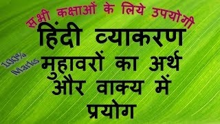 Hindi muhavare with meanings and sentences lokoktiyan in on hand eyes
body parts ...