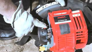 The TB4BP EC gas leaf blower | How to set up your backpack blower