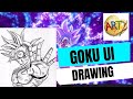 🤩Goku ultra instinct drawing🤩