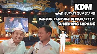 KDM Ajak Bupati Sumedang Bangun Kampung Berkarakter Sumedang Larang || Mapag Padjajaran Anyar