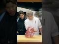 Cut the meat with the sharp knife.🔪✨ @KaneyaShokudo #knife #sharpening #sharpener #asmr