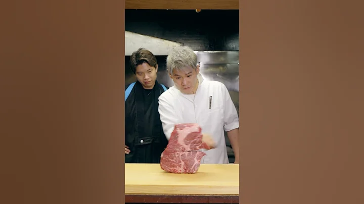 Cut the meat with the sharp knife.🔪✨ @kaneya-syokudouChannel #knife #sharpening #sharpener #asmr