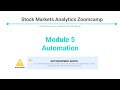 [Stock Markets Analytics Zoomcamp] Module 5 "Automation"