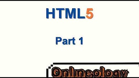 Introduction to HTML part-1