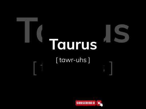 Videó: A taurus szó?