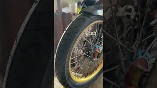 Satria fu pake ban IRC RX 01F 80/90 17 tinggi banget guys #akangmv #sunmori #satriafu #emakgila